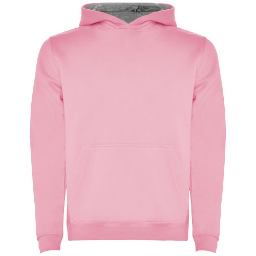 Sweat capuche 280gr promotionnel Enfant Urban ROLY Rose clair et Gris chiné
